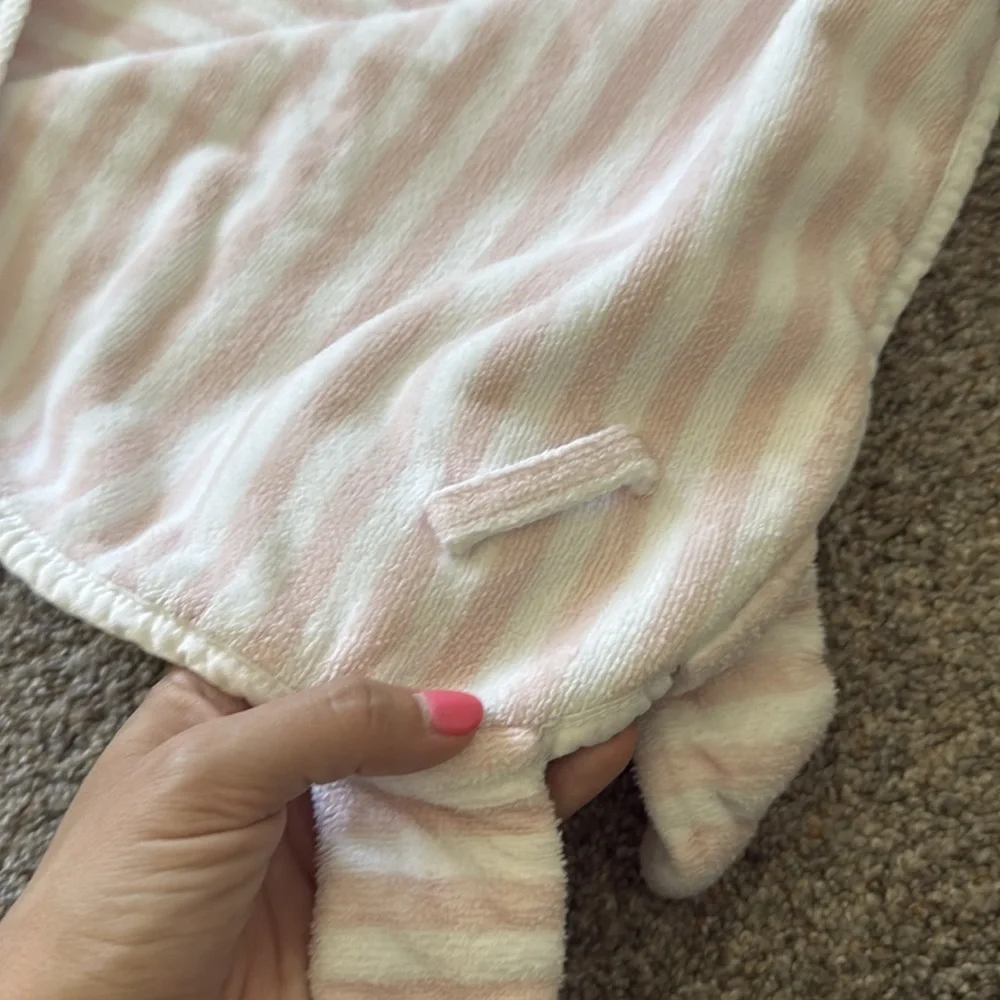 Nordstrom Bunny Striped Hooded Bath Towel